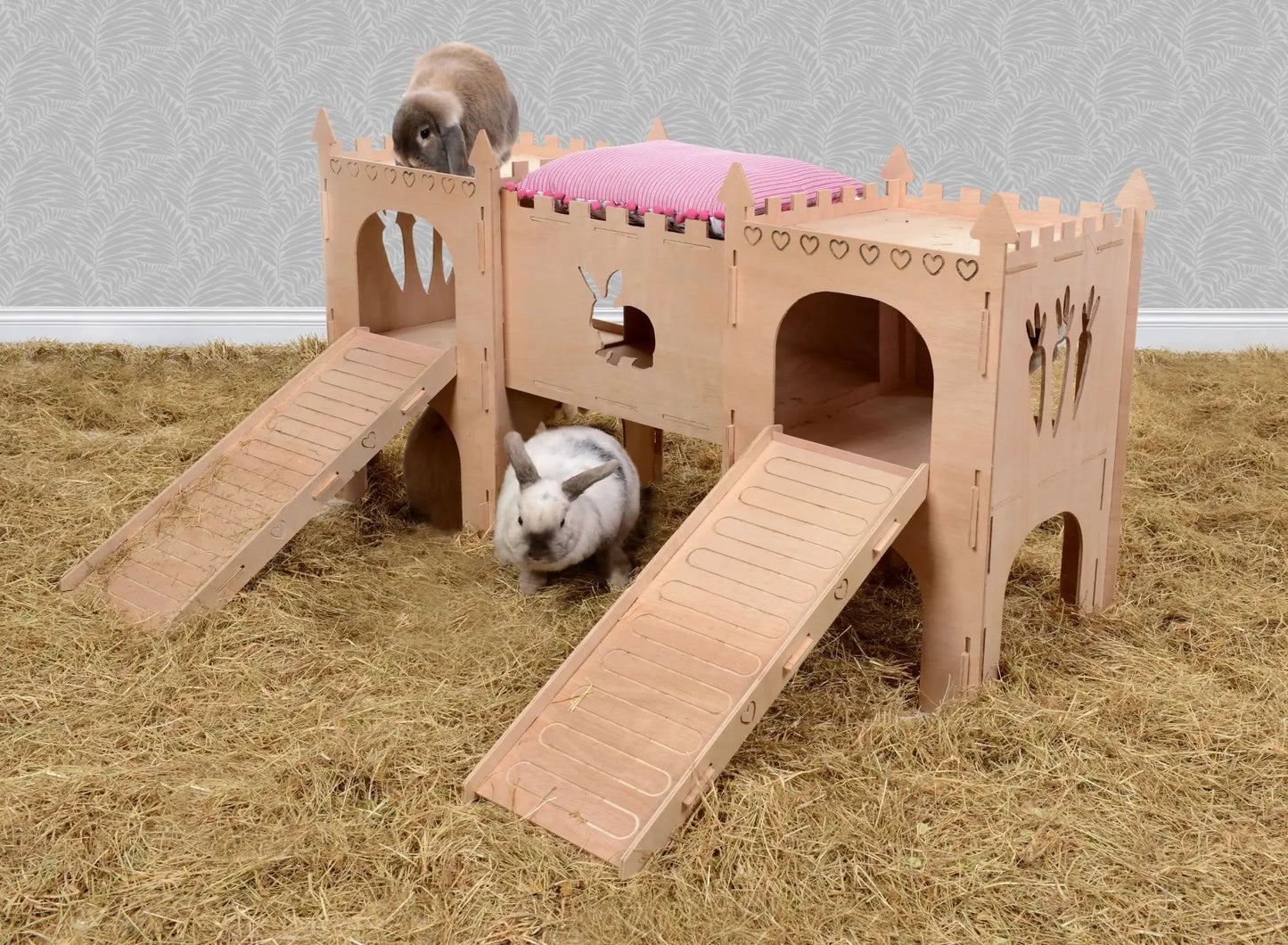 Double-storey Turrets, Double Ramp & Bridge (Rabbit) - Pet Palaces