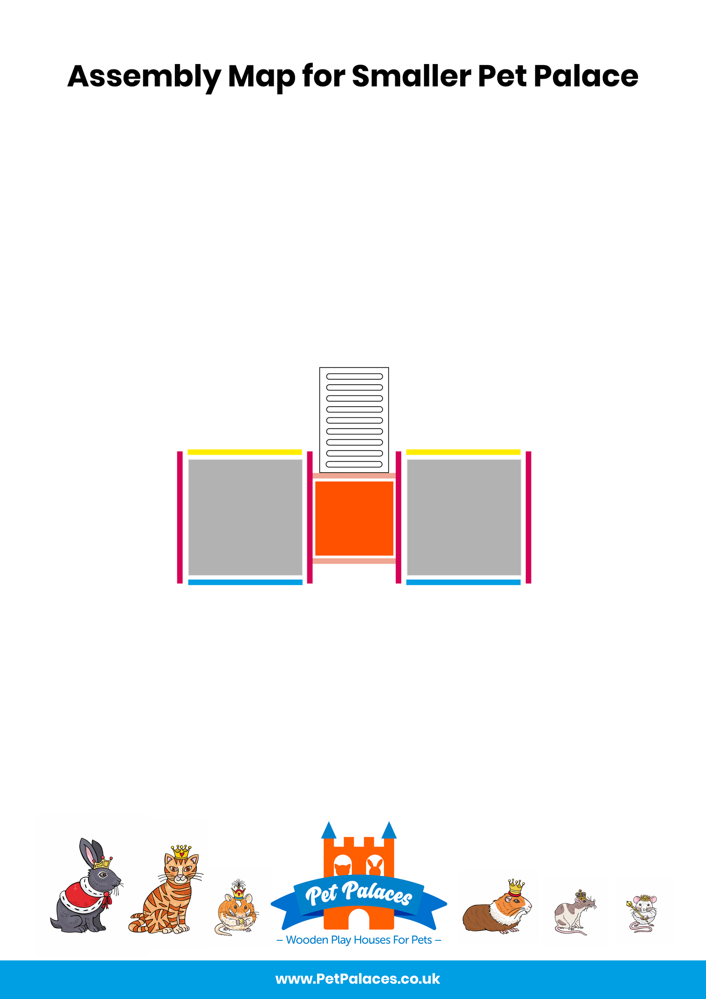 Double-turret, tunnel & ramp (Guinea Pig) - Pet Palaces