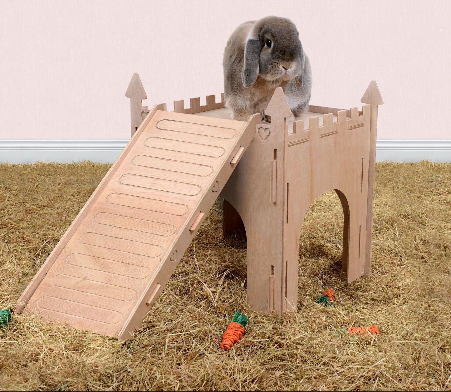 Single-storey turret with ramp (Rabbit) - Pet Palaces